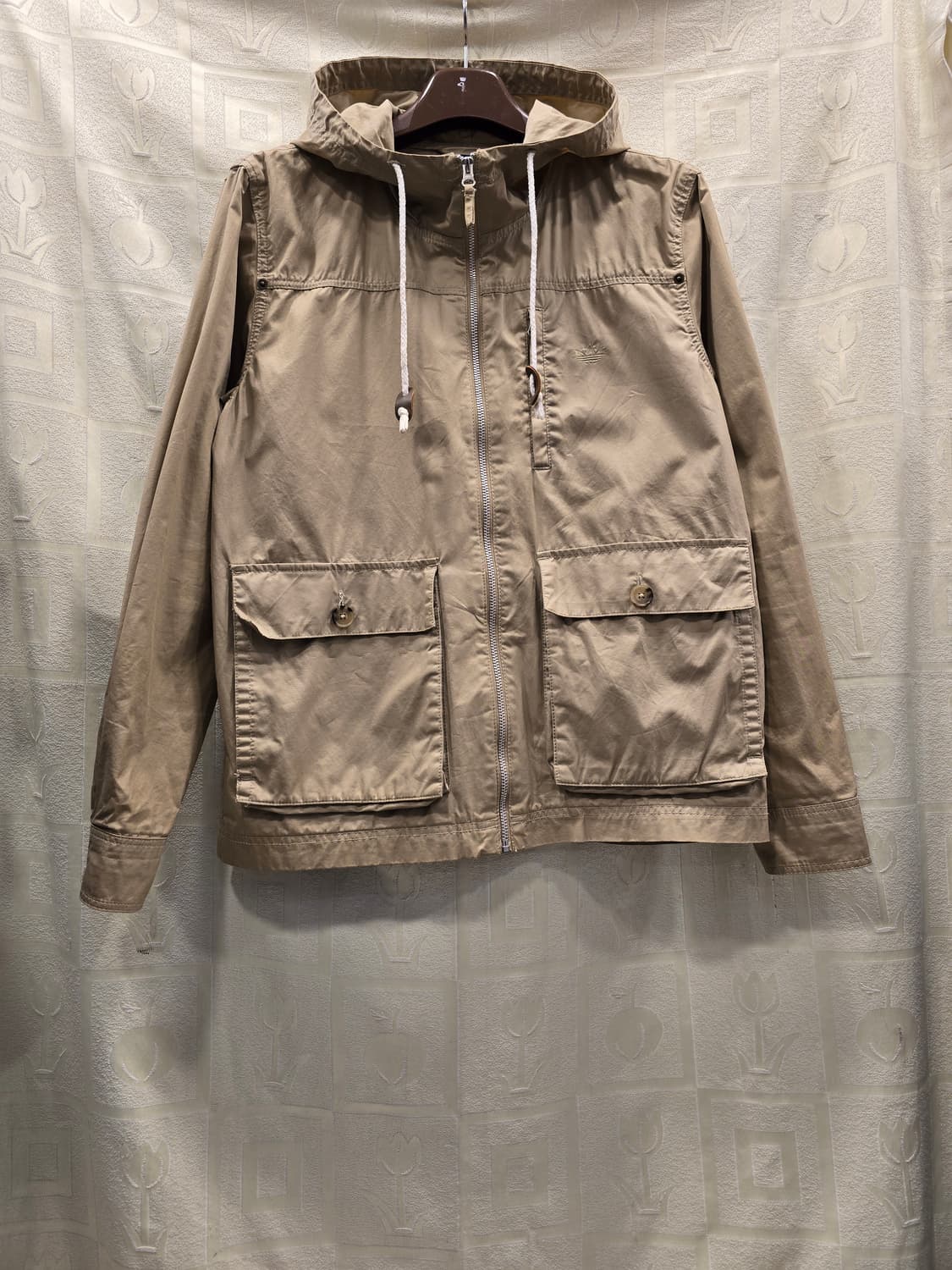 아디다스 라이트코트 베이지 후드집업 사파리 자켓 95 상품이미지1