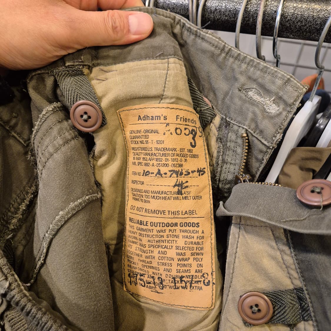 30인치 카모배색 면 와이드 카고팬츠  상품이미지5