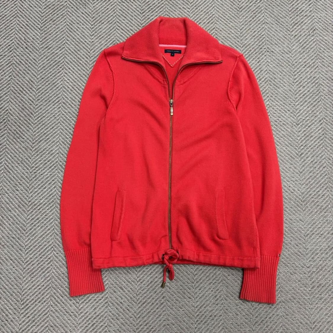 타미힐피거 스트링 니트집업 v1637 상품이미지1