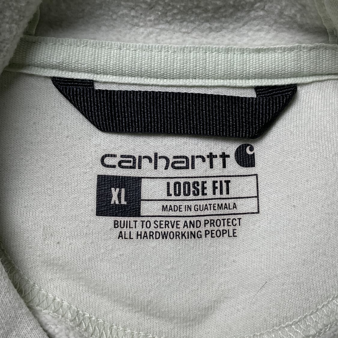 CARHARTT 칼하트 라이트그린 레터링 기모 후드티 A01032 상품이미지9