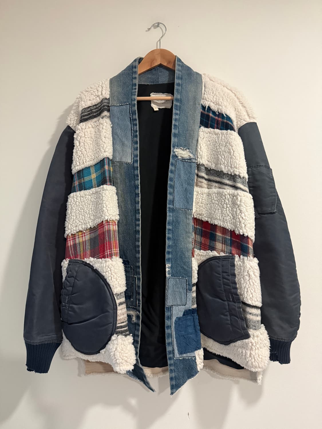 그렉 로렌(Greg Lauren)의 램 울 패치워크 로브 상품이미지2
