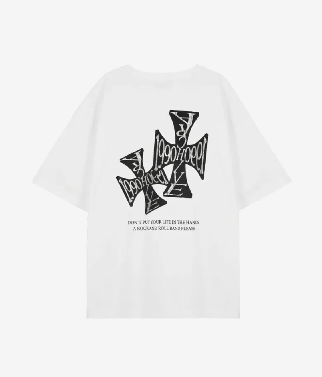 Etce 1990 CROSS T-SHIRT (WHITE) 상품이미지1