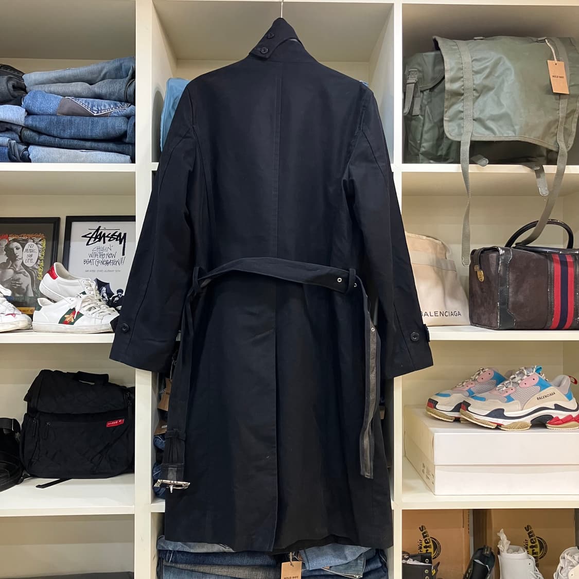 Comme Ca Ism 콤사이즘 블랙 트렌치 코트 상품이미지3