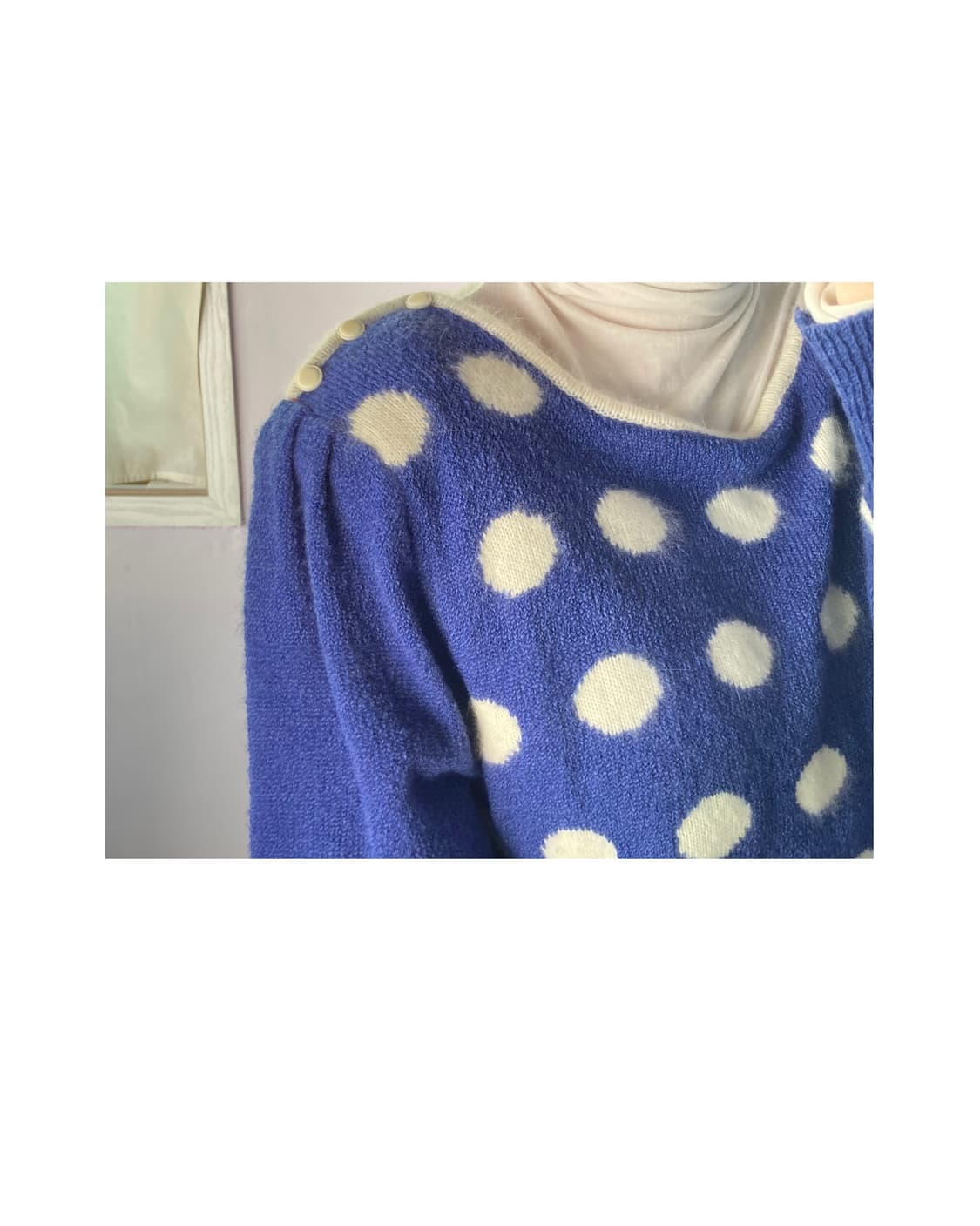 일본빈티지) 밤하늘 도트 니트 상품이미지7