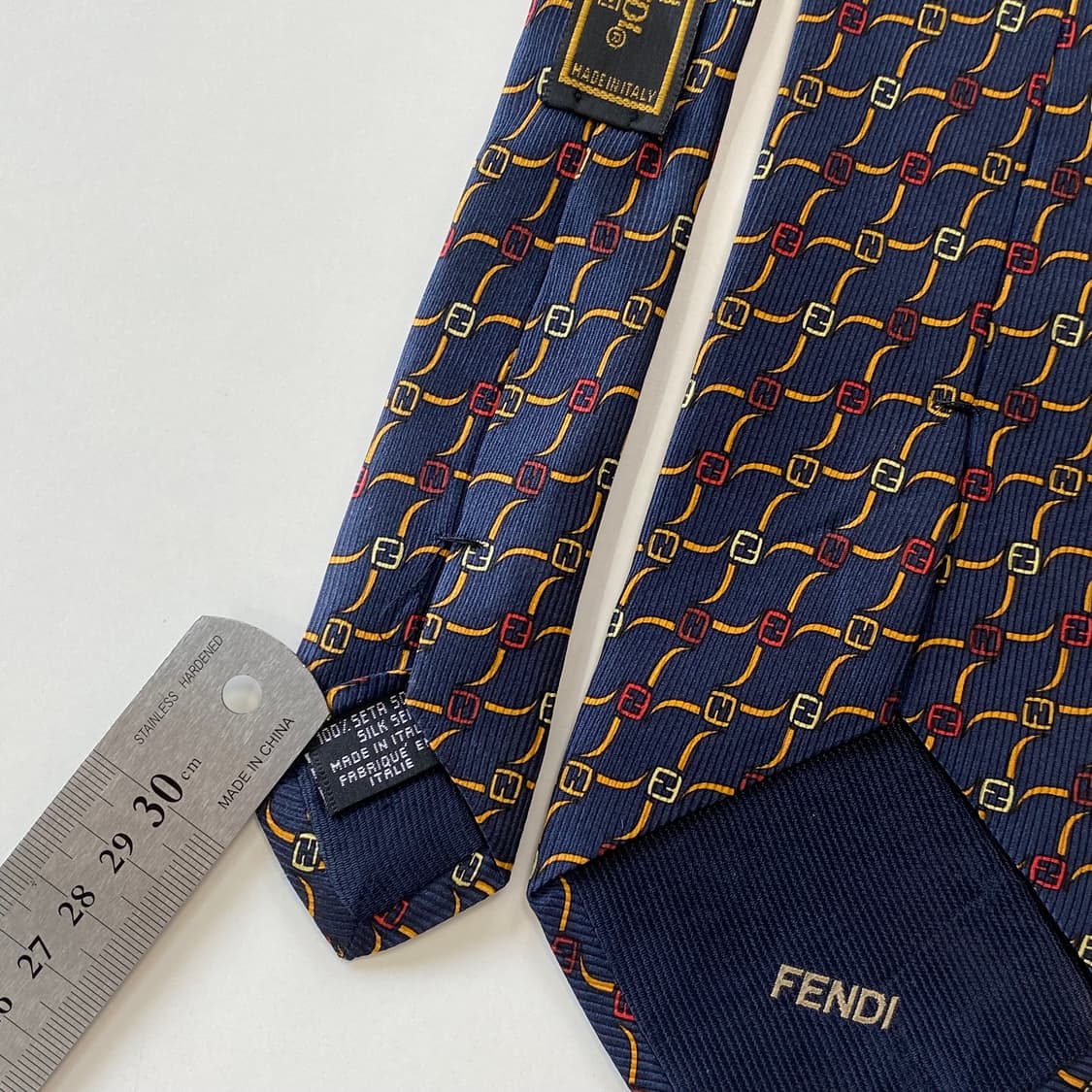 펜디 (FENDI) 모노그램 정품 명품 넥타이 상품이미지7