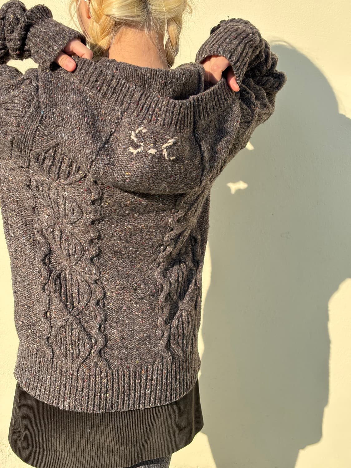 스카치앤소다 케이블 차콜 후드 니트 상품이미지7