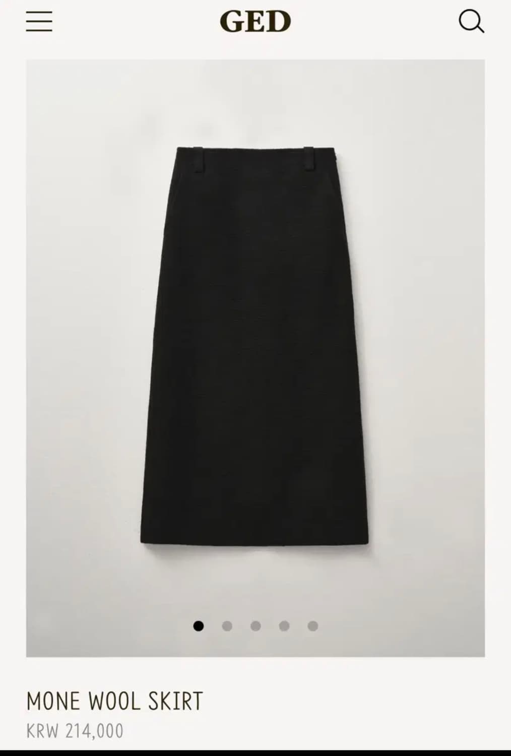 게드ged 모네 울 스커트 상품이미지1