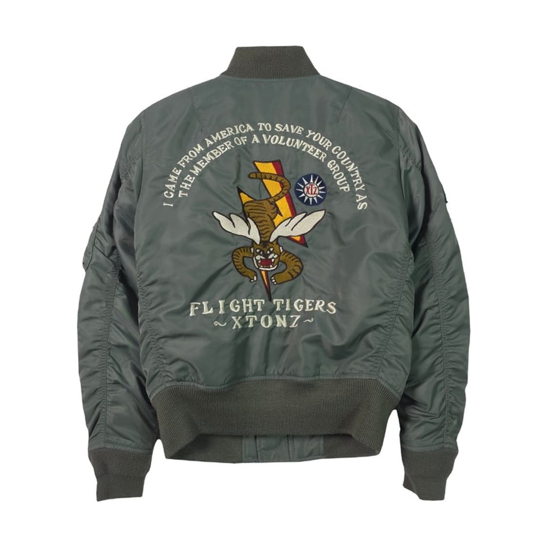 XTONZ Flight Tigers MA1 항공자켓 XS 상품이미지2