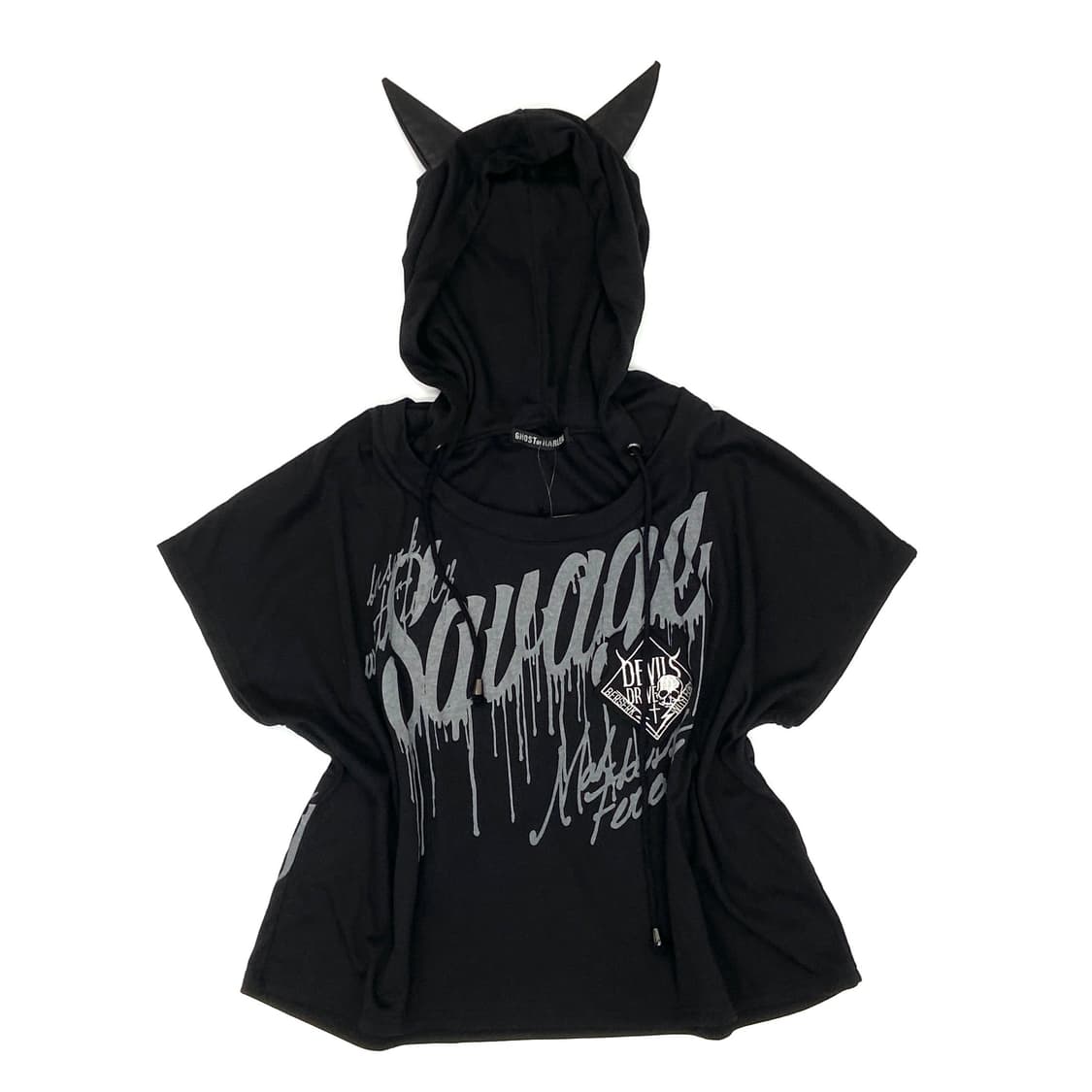 고스트오브할렘 데빌 반팔 후드 ghost of harlem 상품이미지1