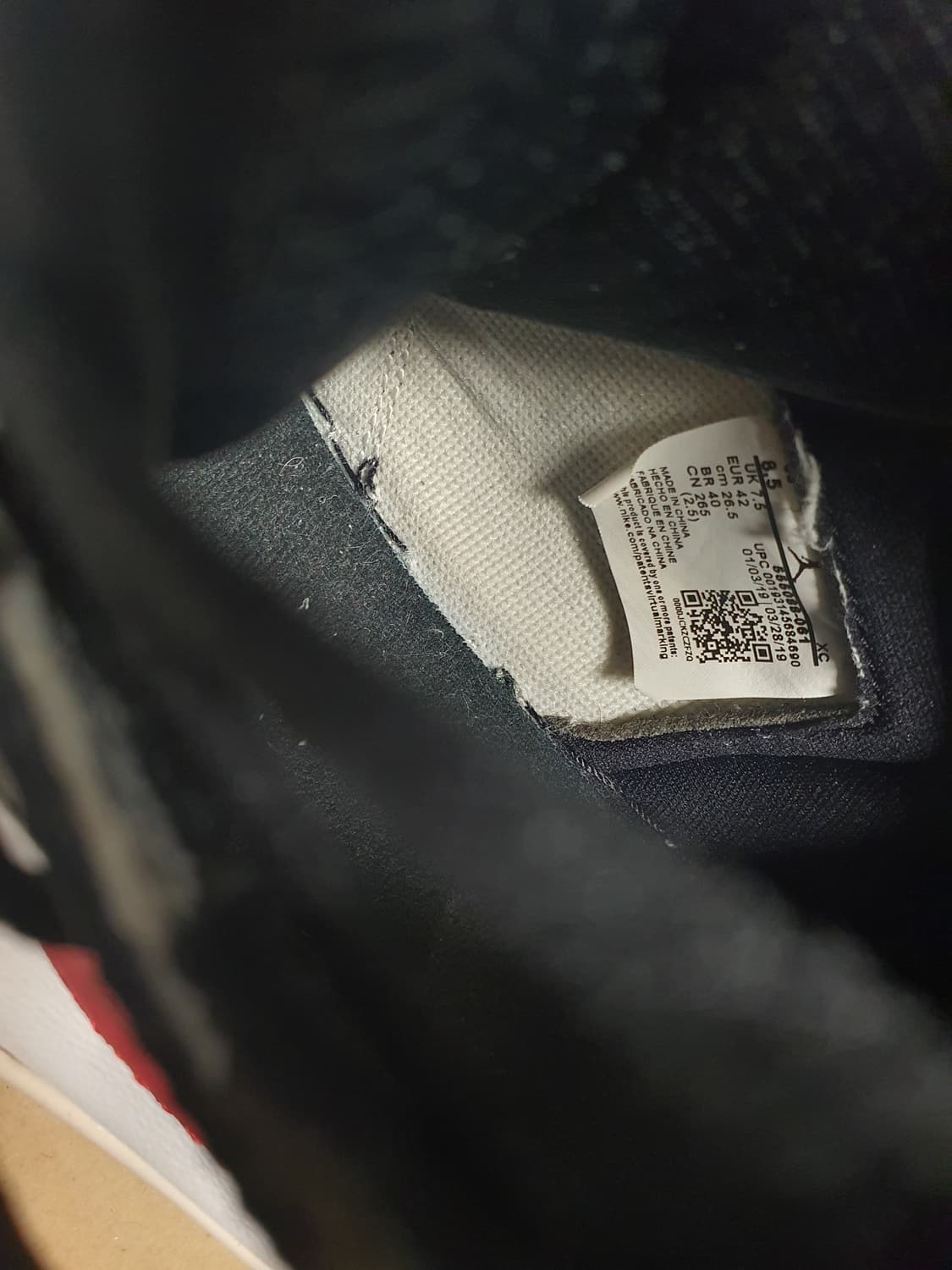 나이키 에어 조던 1 하이 짐레드 265 상품이미지6