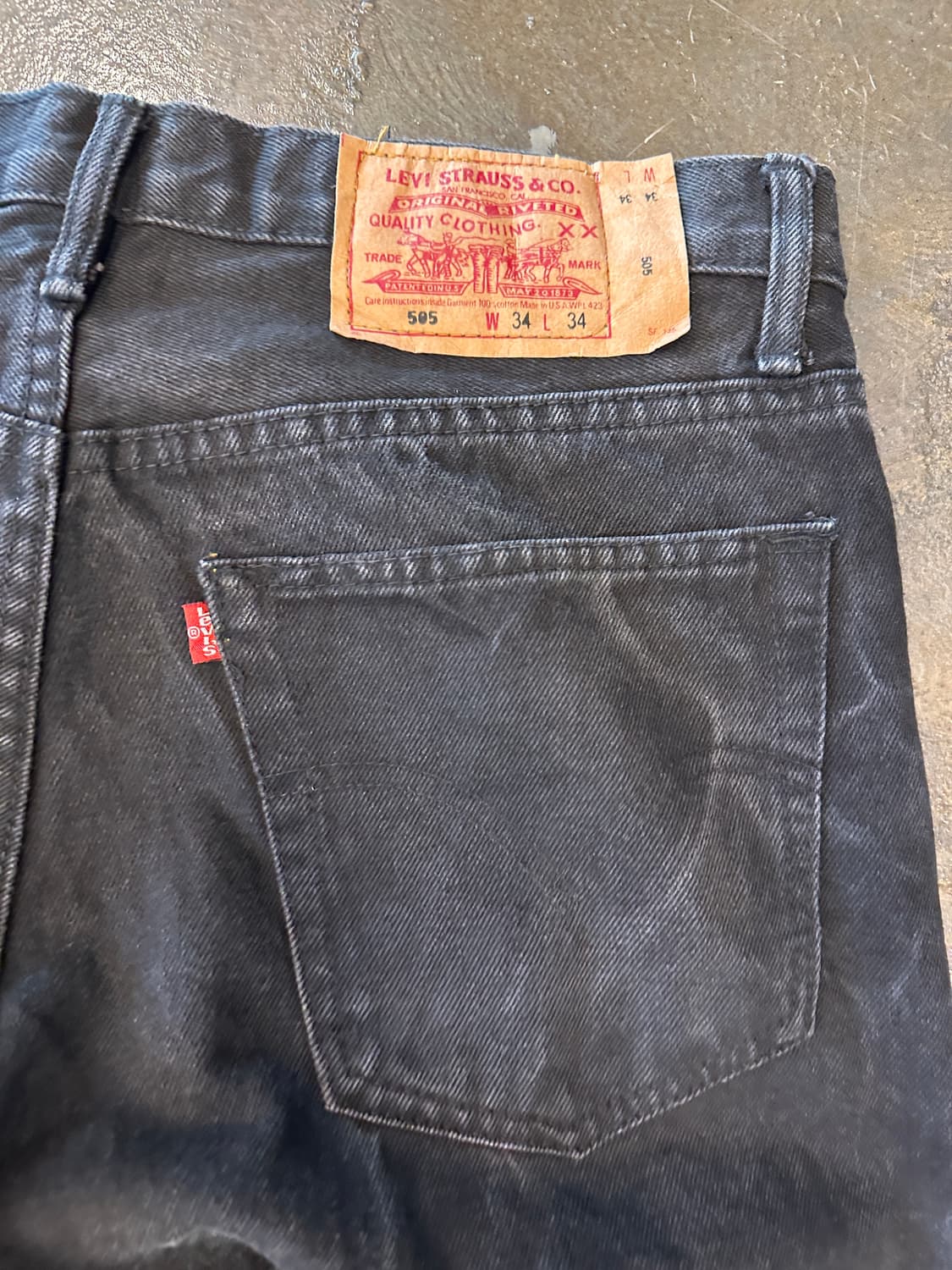 90s Made in USA Levis 505 REDTAB W34 L34 상품이미지6