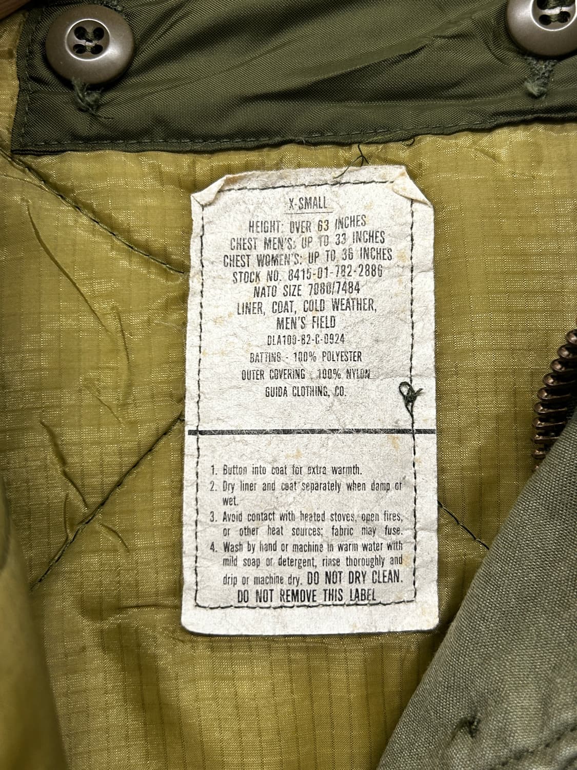 80s 알파인더스트리 M65 필드 자켓 상품이미지8