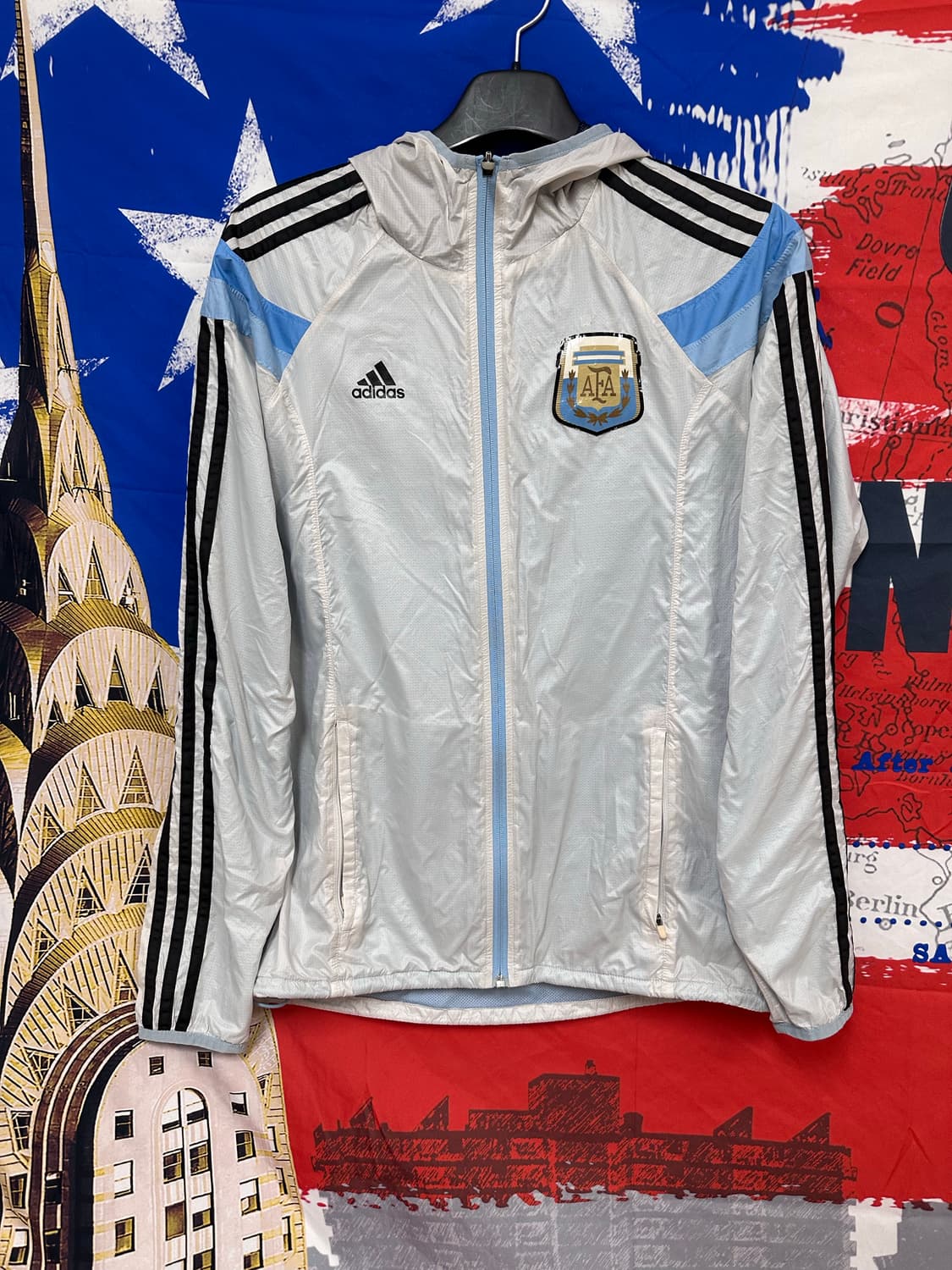 아디다스 09/10 아르헨티나 메시 얇은바람막이 L100 상품이미지1