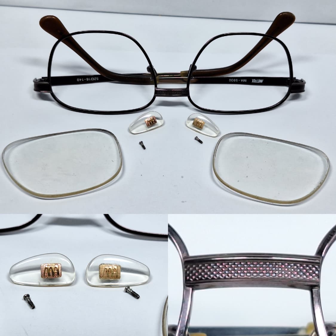 Matrix MA-5930 IP 이온도금 올 티타늄 웰링턴 안경테 안경 상품이미지2