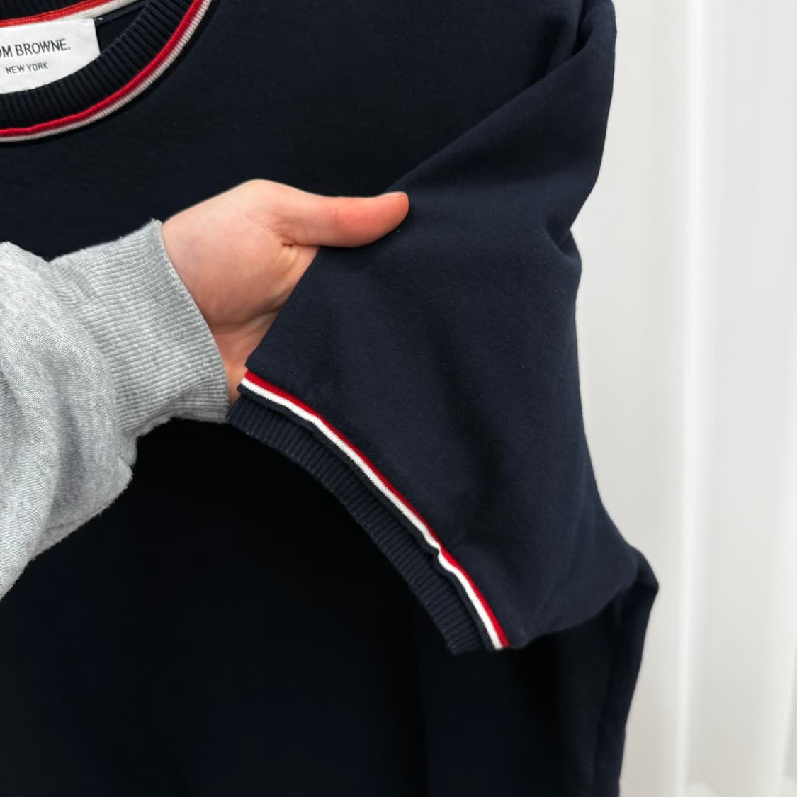 [4] 톰브라운 밀라노 스트라이프 반팔티 상품이미지3