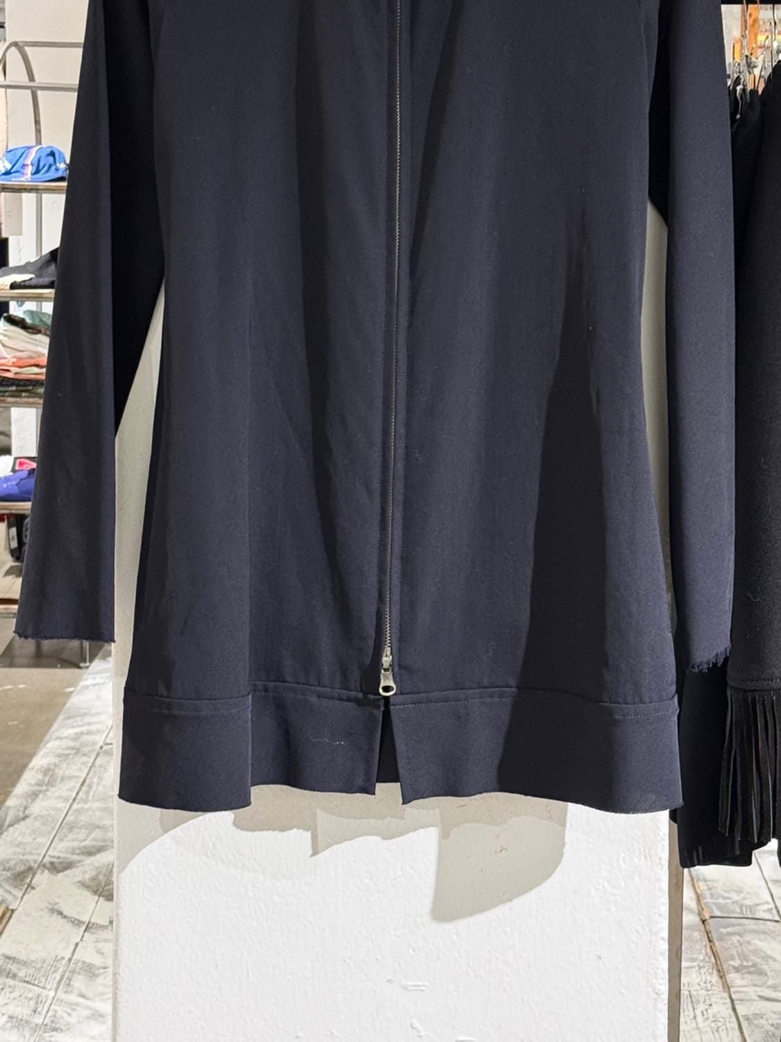 와이즈 다크네이비 울 개버딘 셔츠 집업 자켓 상품이미지5