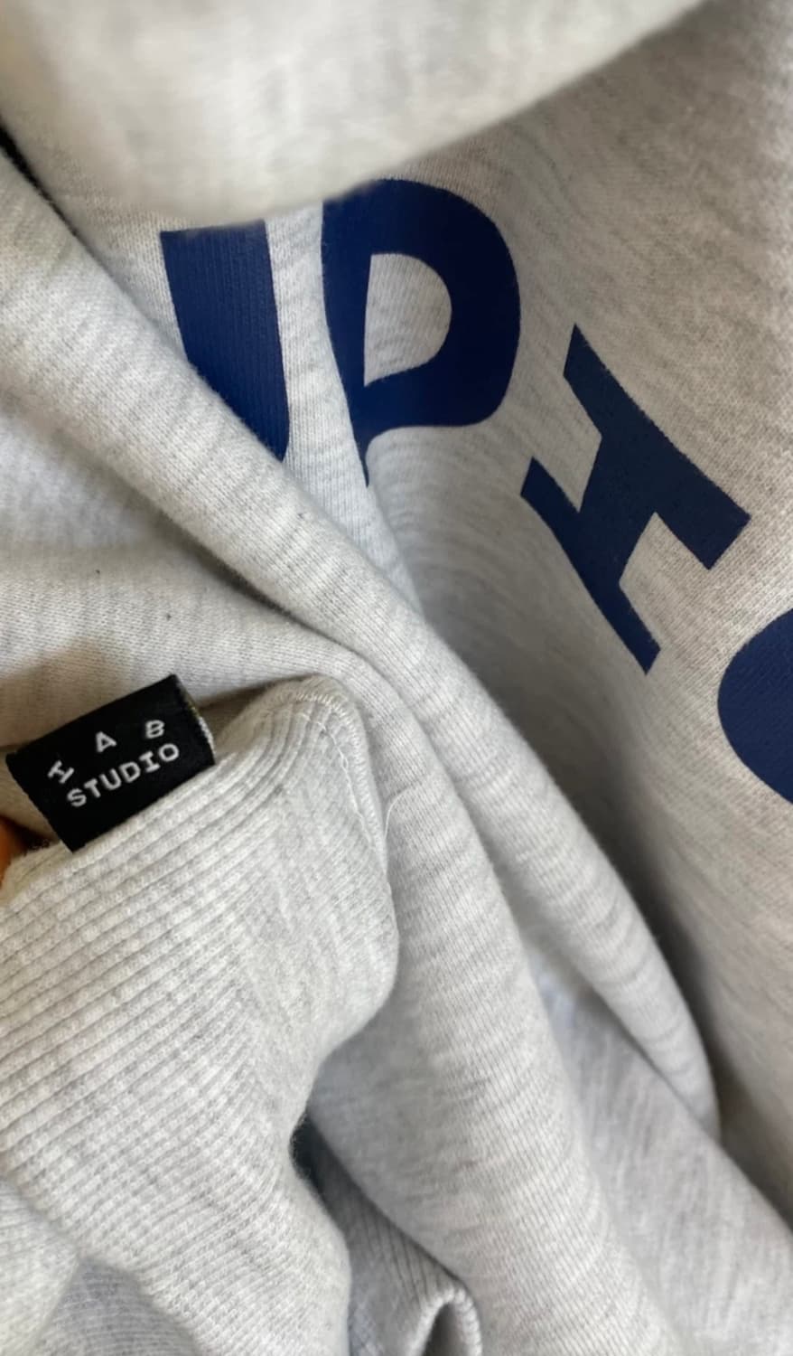 아이앱스튜디오 후드티 s 백멜란지 상품이미지3