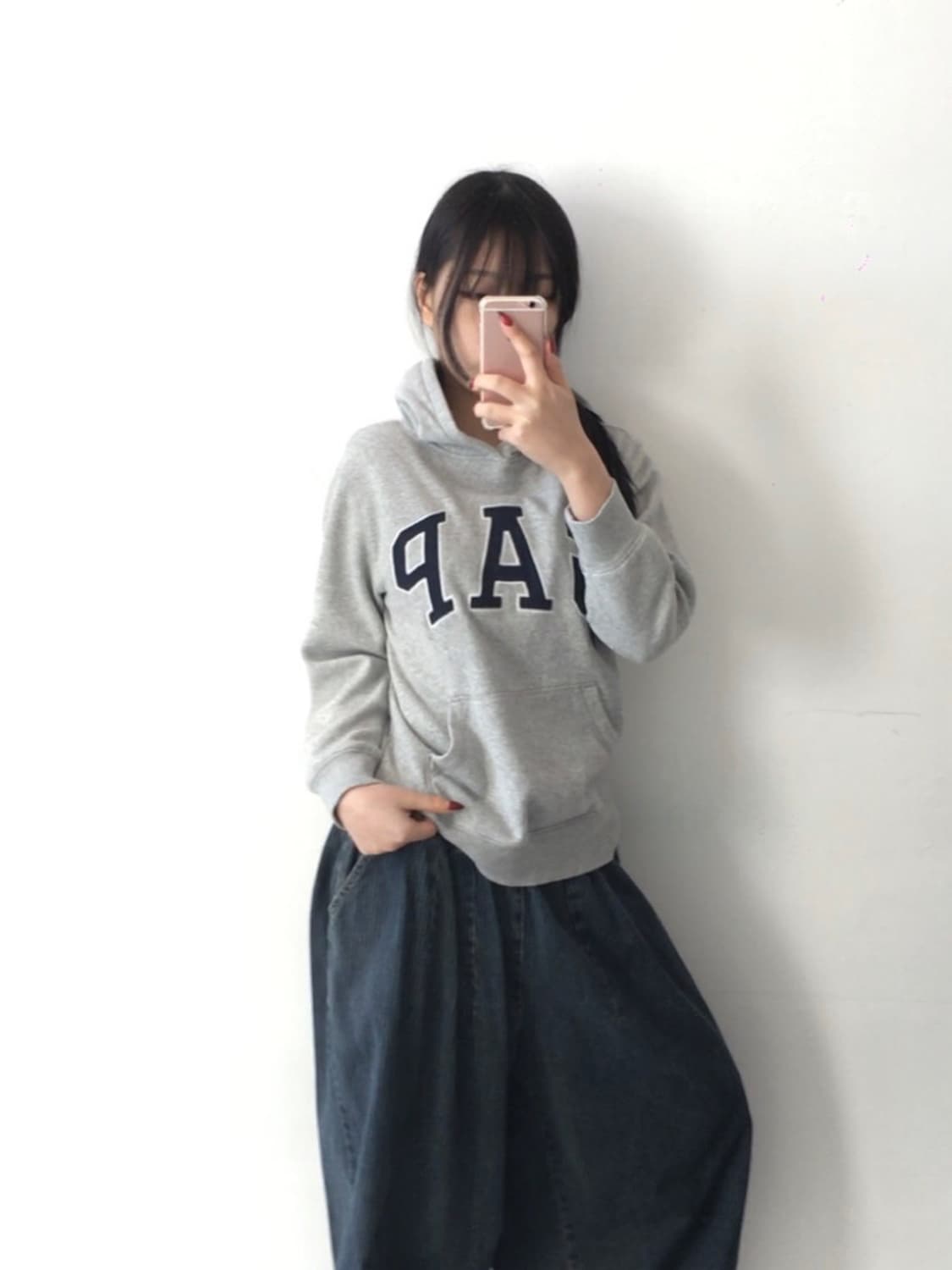 갭 빅스펠로고 후드티 상품이미지2