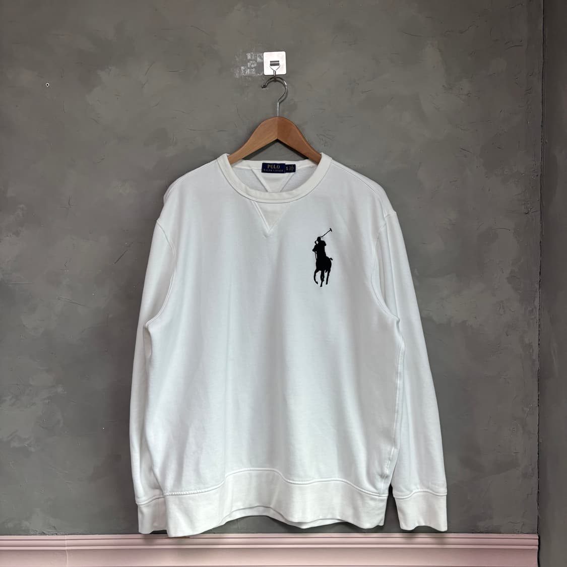 폴로 랄프로렌 빅포니 맨투맨 화이트 상품이미지1