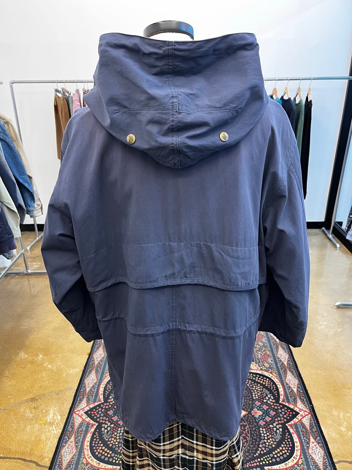 80~90s 버버리 후드 파카 상품이미지5