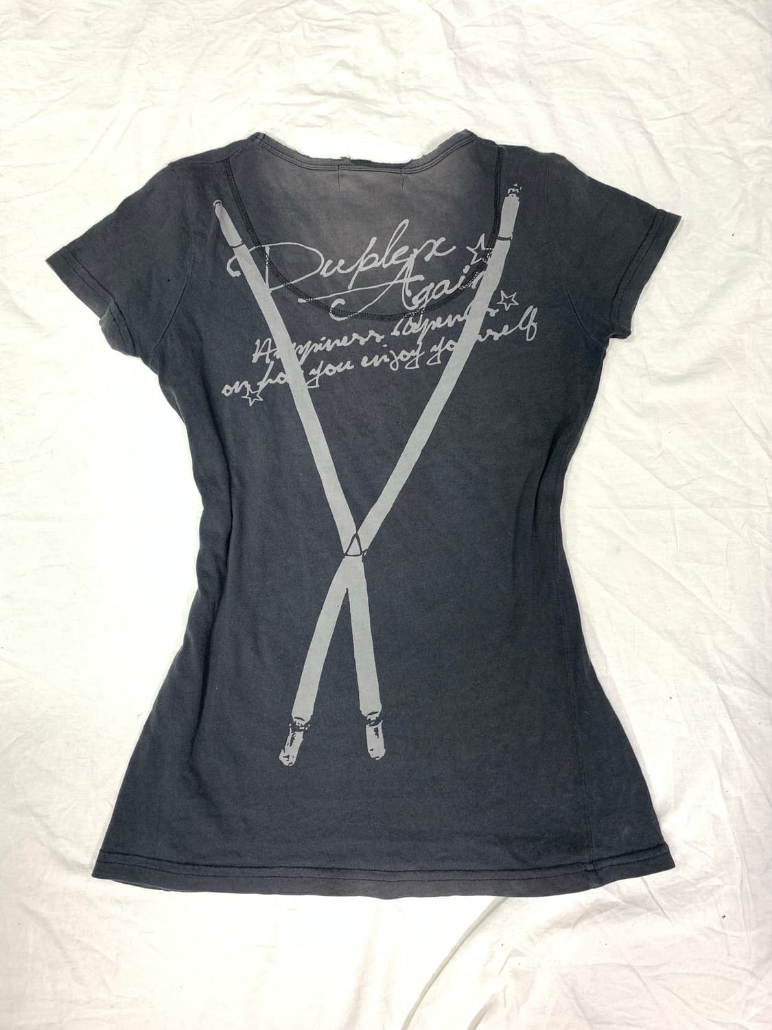 Stud detail punk mood slim top 상품이미지4