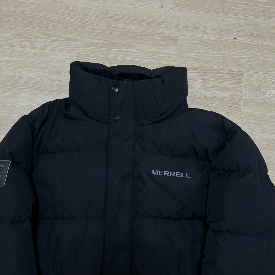 머렐 덕다운 스탠드넥 미디엄 롱패딩 점퍼 [블랙] L/100 상품이미지2