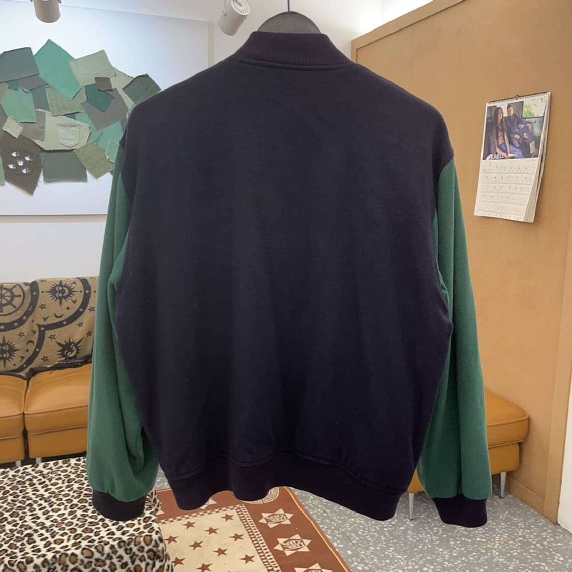 아디다스 레트로 90's 딥그린 슬리브 바시티 자켓 105 C09275 상품이미지4