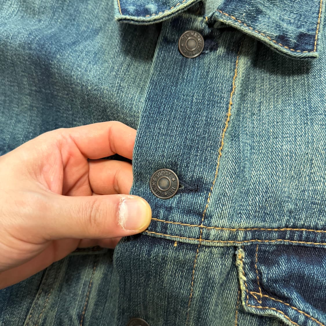 데님 앤 서플라이 랄프로렌 치마요 자수 데님 자켓 상품이미지3