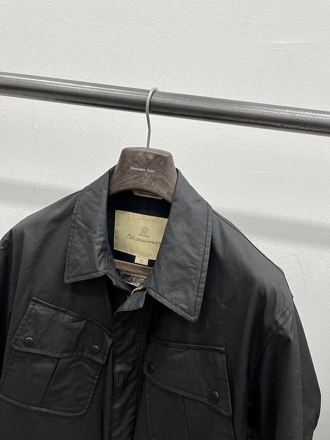 105) 바스통 005 블랙 왁스자켓  상품이미지3