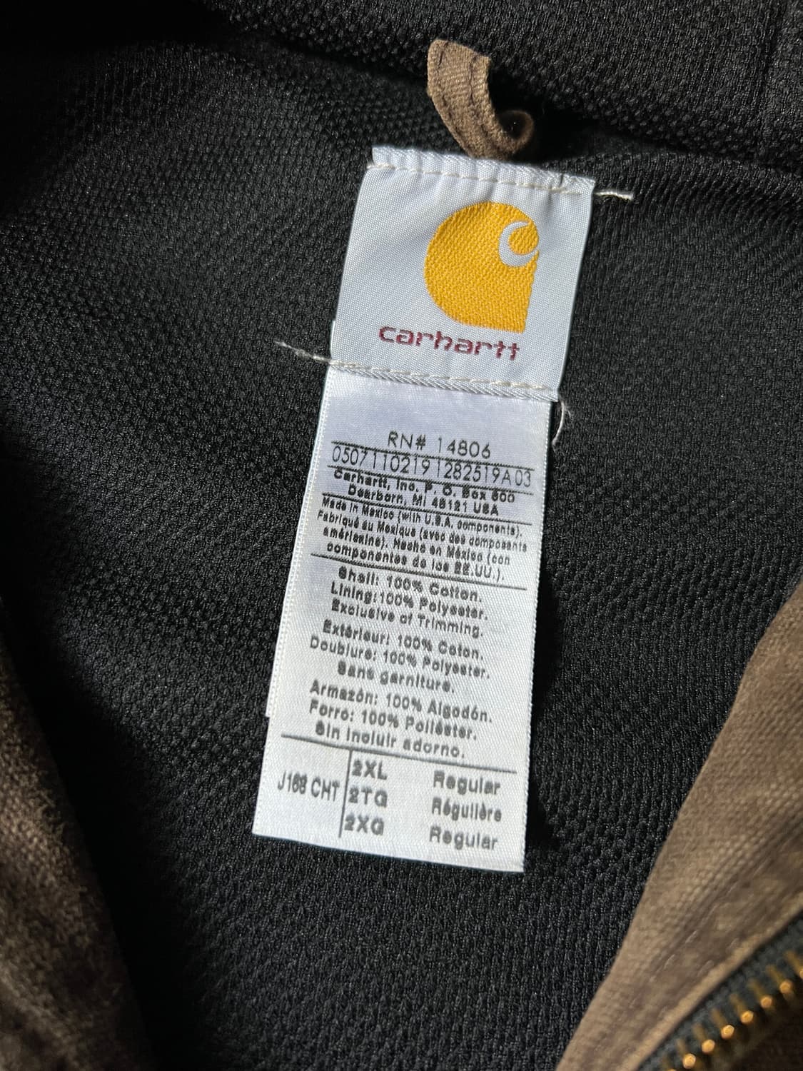 [2XL]칼하트 USA 브라운 액티브 워크자켓 상품이미지2
