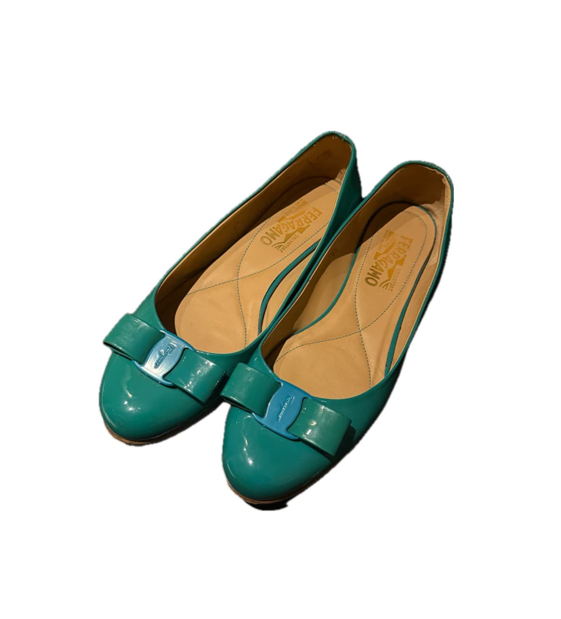 Ferragamo 페라가모 y2k 플랫슈즈 민트  상품이미지1