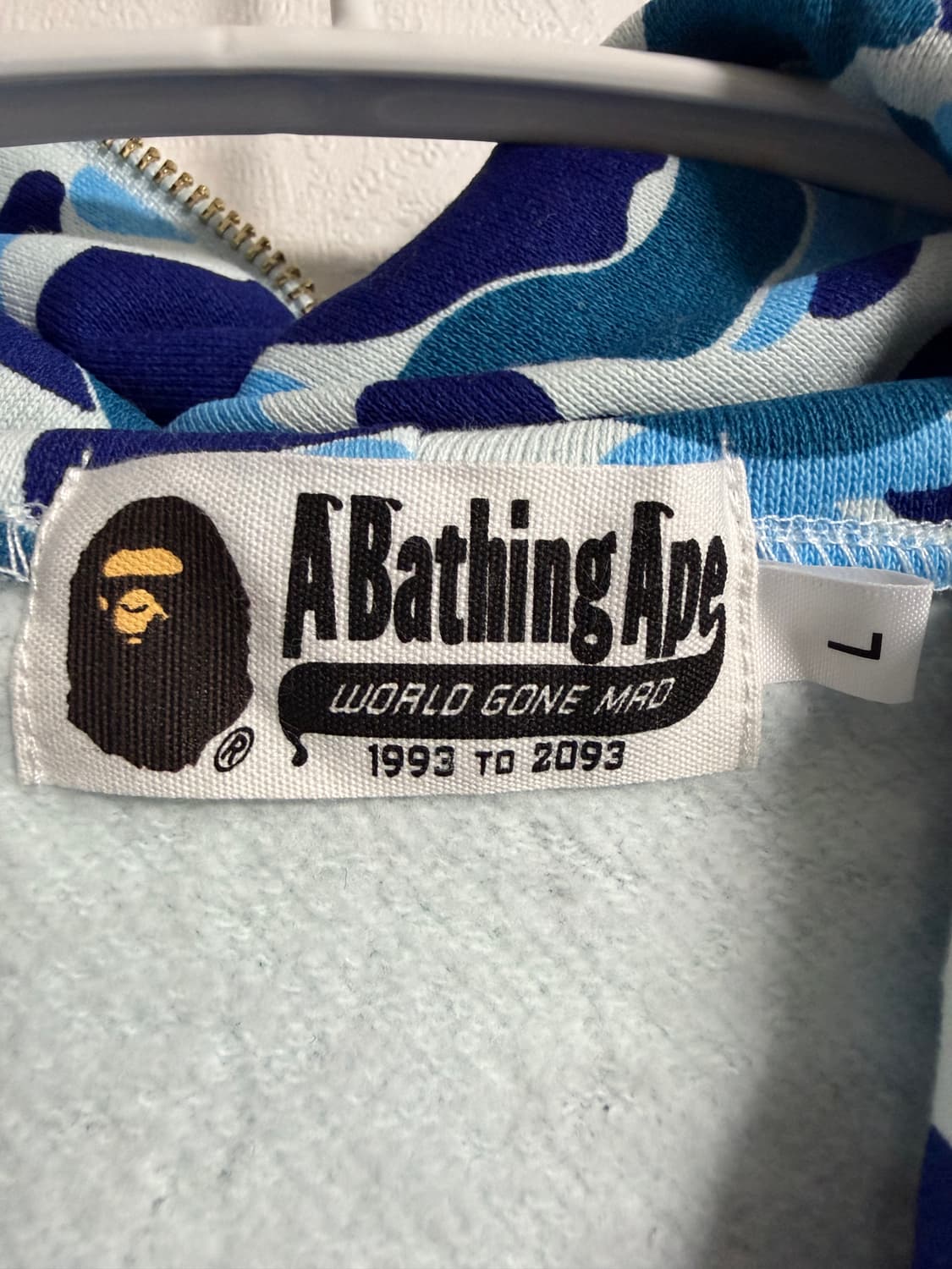 베이프 abc카모 샤크 후드 집업 상품이미지3