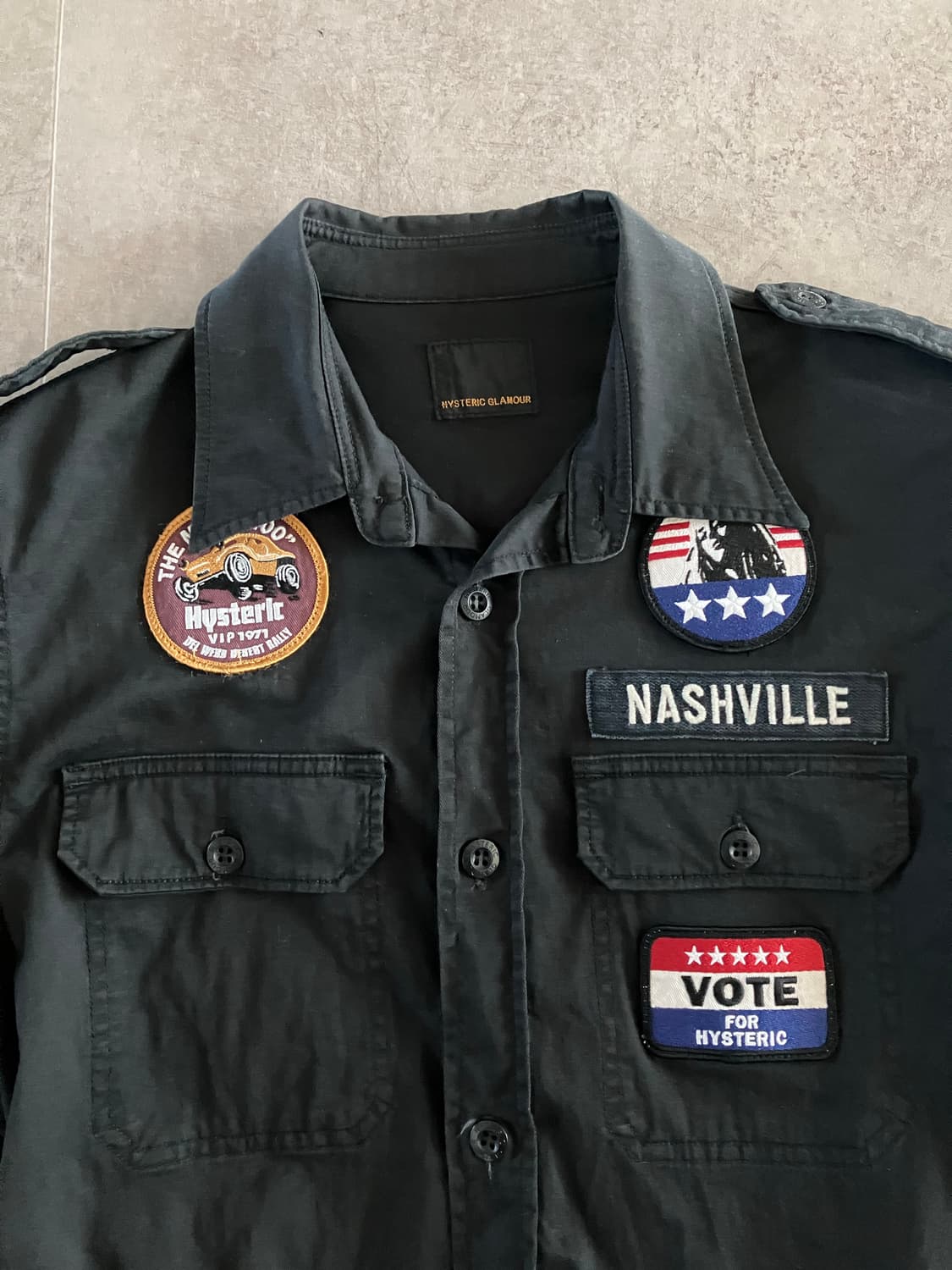 히스테릭글래머 밀리터리 패치 셔츠 상품이미지2