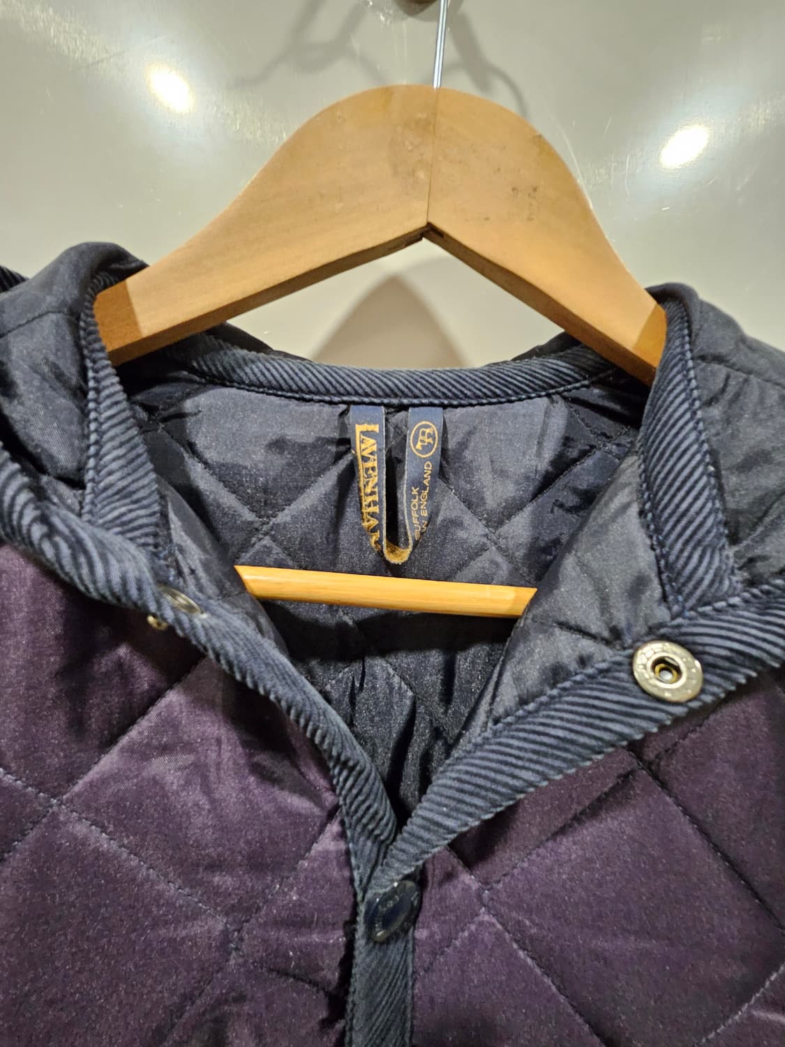 라벤햄 이너 퀼팅 후드 자켓 상품이미지2