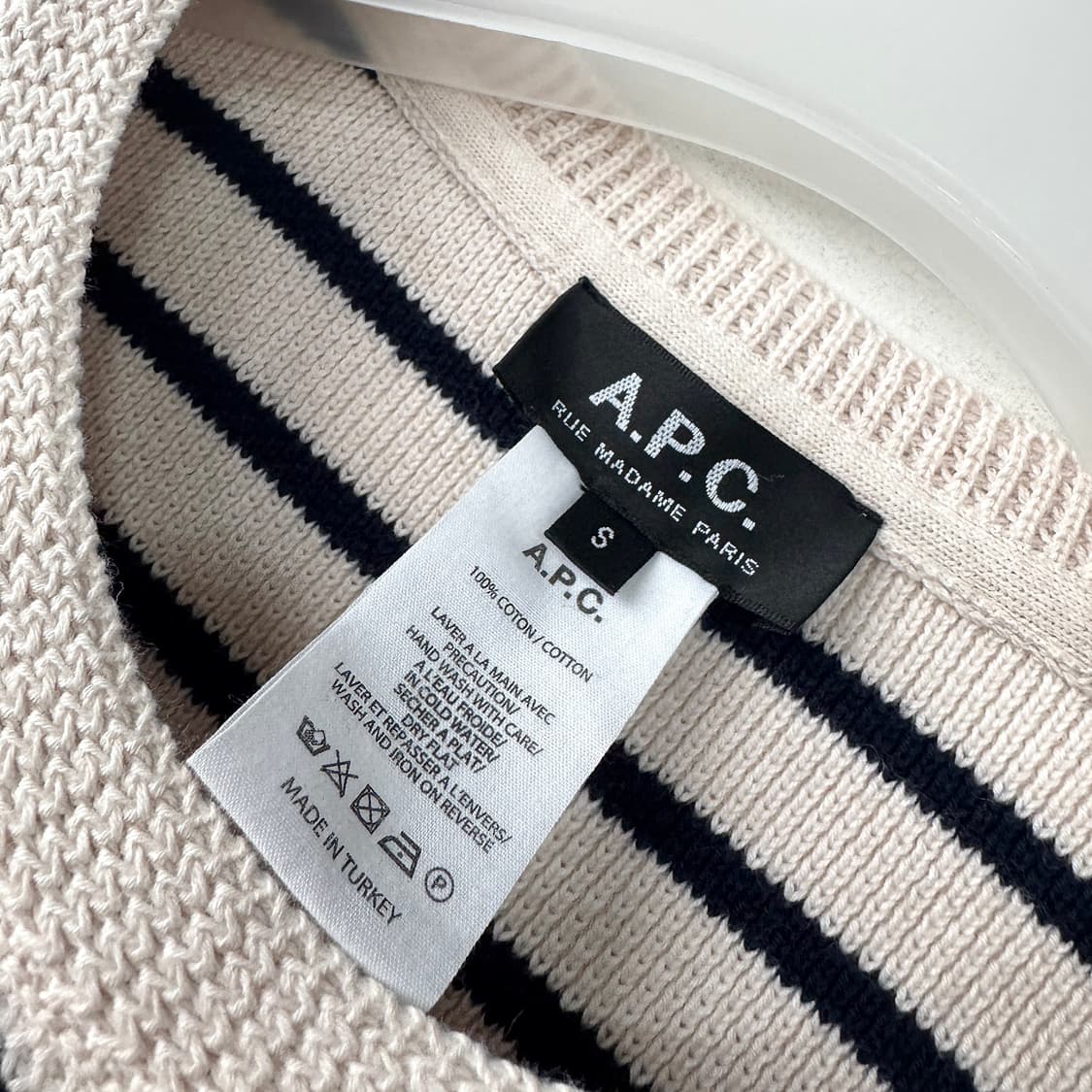 아페쎄 A.P.C. 스트라이프 라운드 니트 상품이미지2