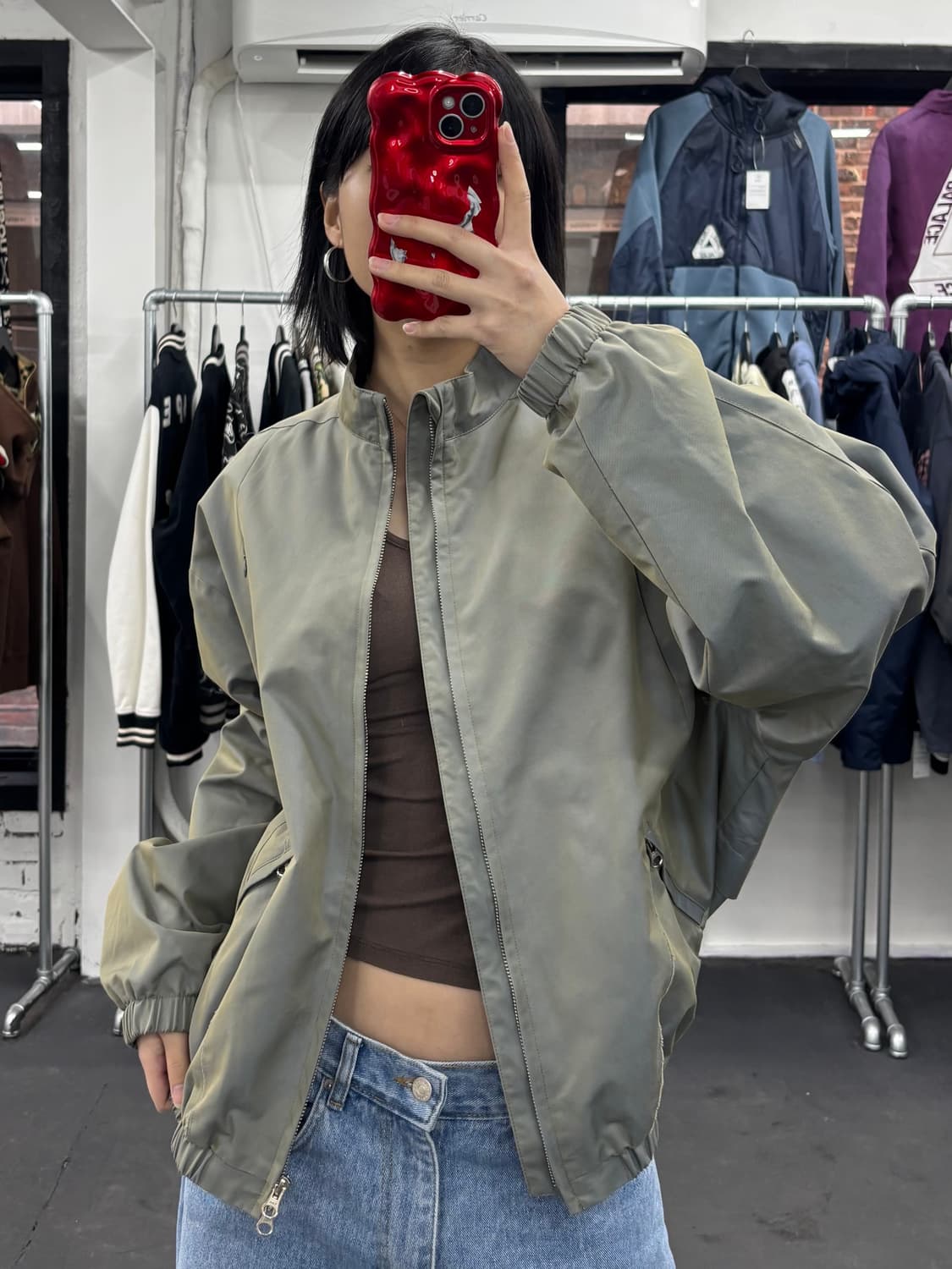 르마드 투톤 블루종 자켓 상품이미지2