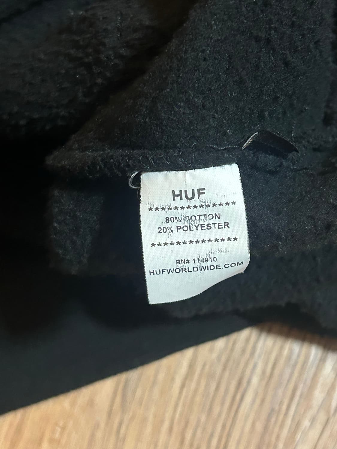 HUF 허프로고 후드티 블랙 M(100)사이즈 상품이미지4