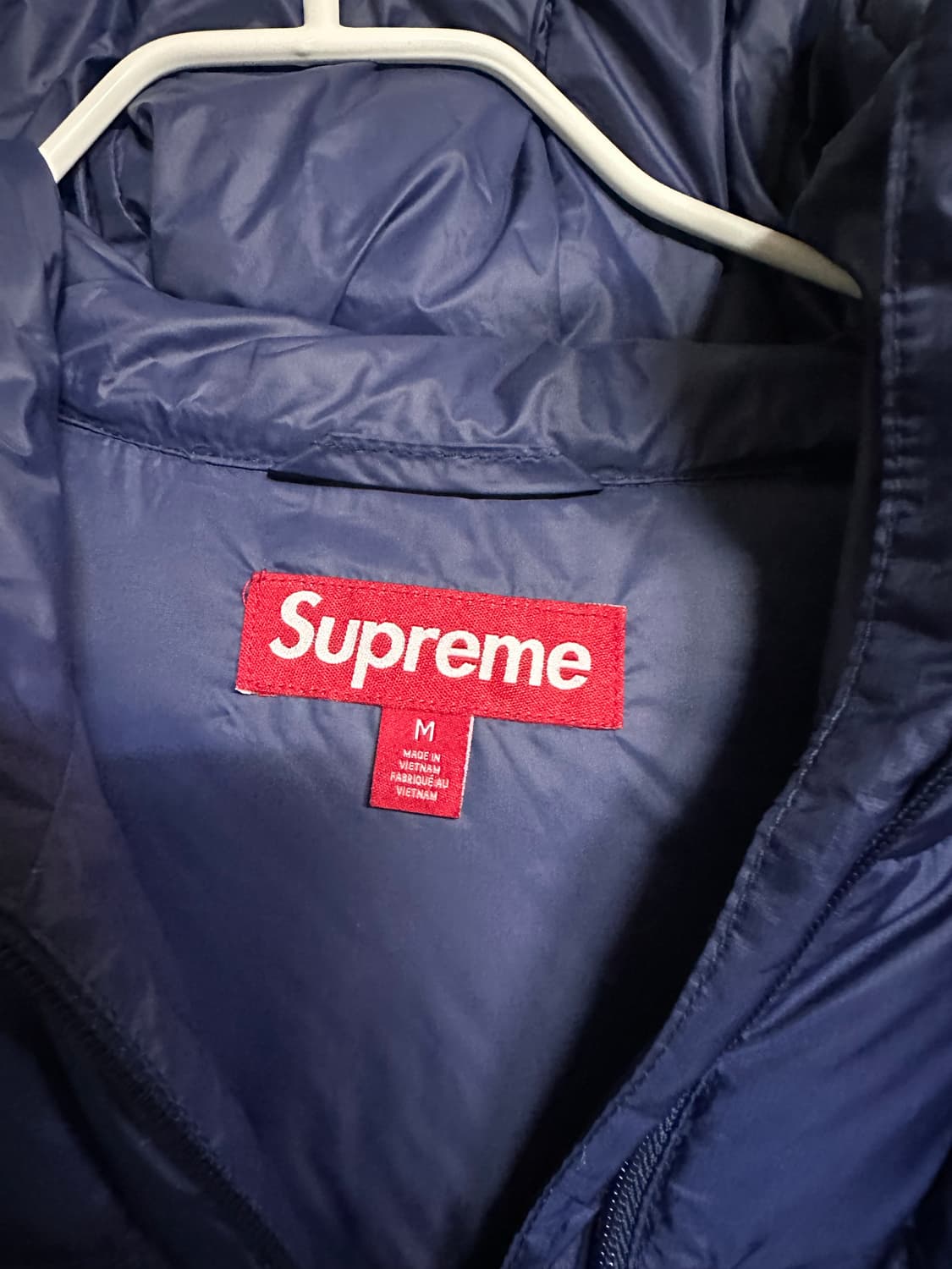 슈프림 마이크로다운 네이비 m 상품이미지4
