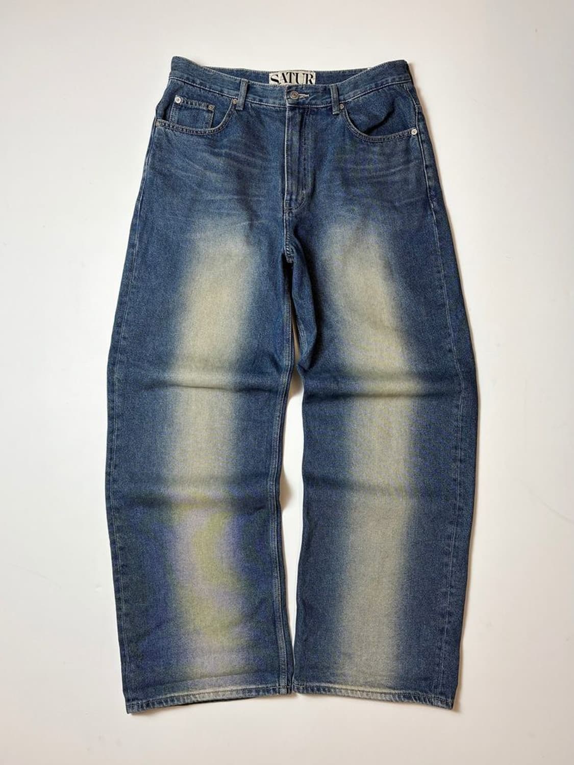 세터 SATUR 브루클린 뉴트로 와이드 워시드 데님 팬츠 PN8231 상품이미지1