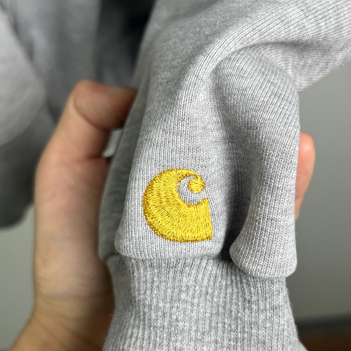 칼하트 그레이 래글런 후드티 XL 상품이미지8