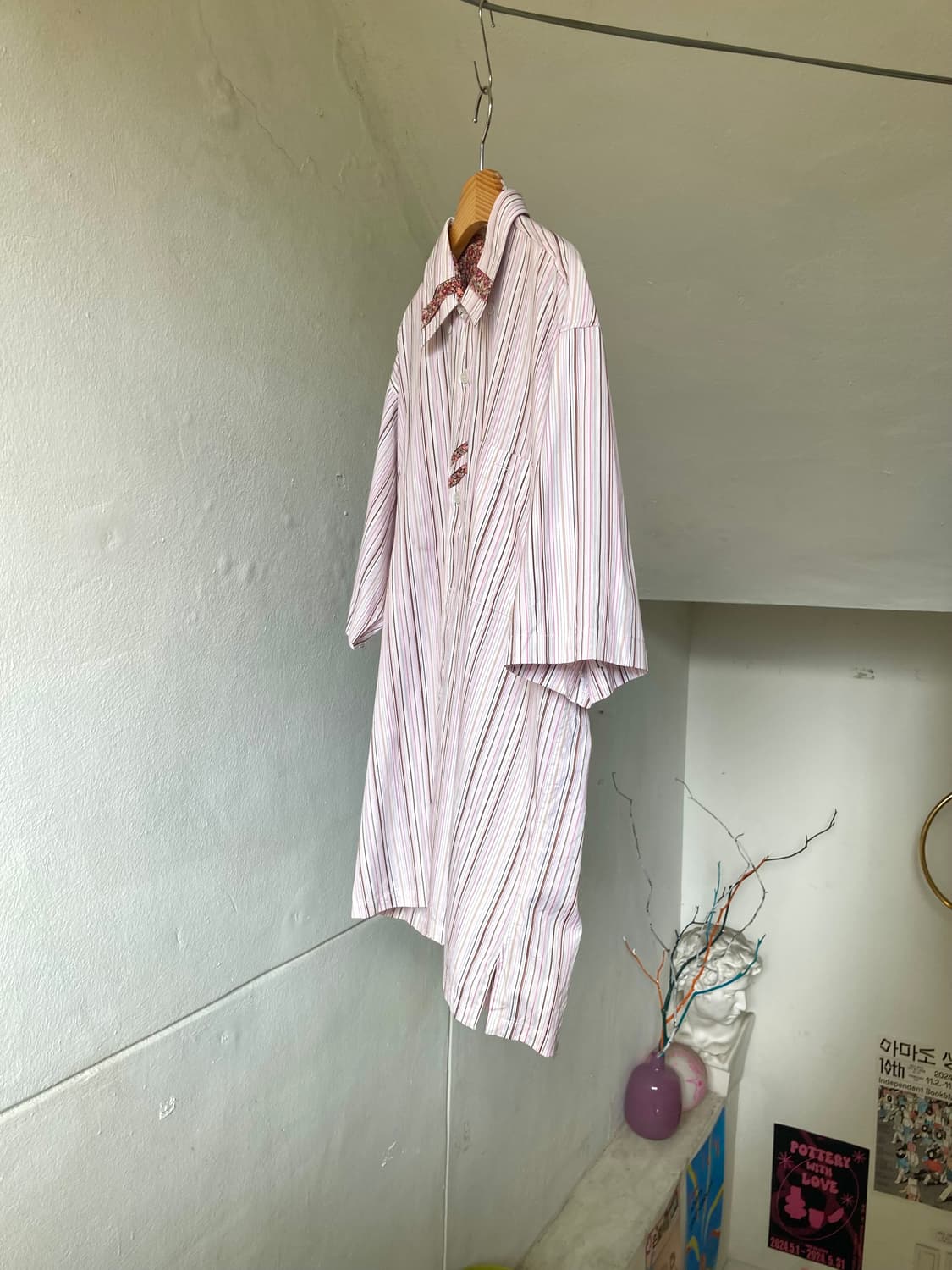 패턴 포인트 박시핏 셔츠 상품이미지4