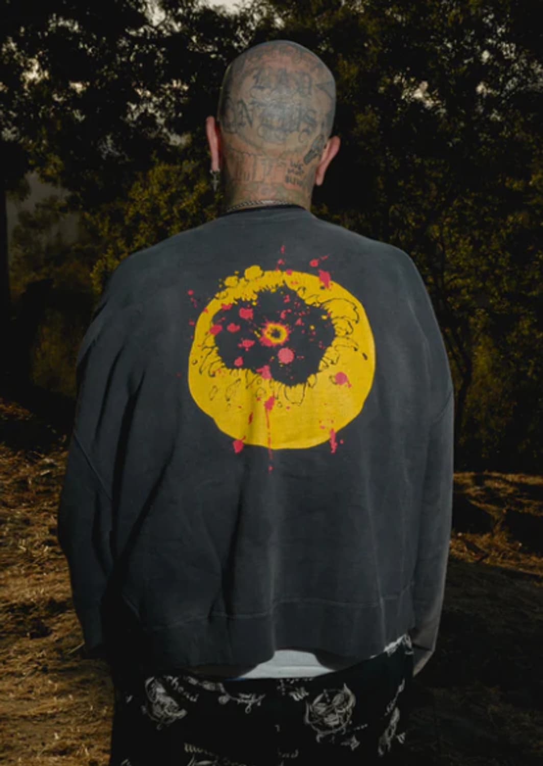 [새상품/L] 세인트미카엘 x CPFM 스마일 스웻셔츠 맨투맨 블랙 상품이미지4