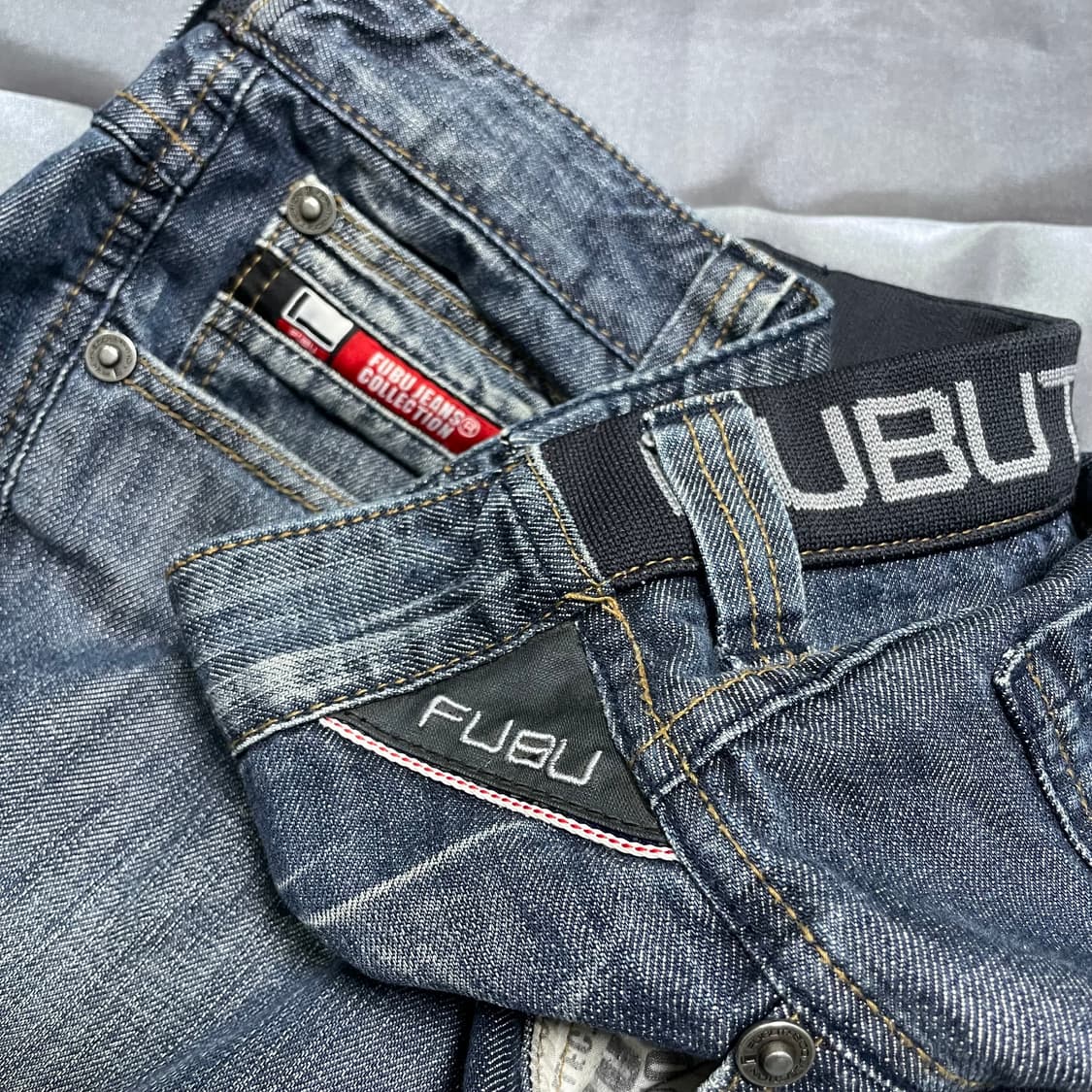 푸부 진 컬렉션 패치 디테일 팬츠 상품이미지7