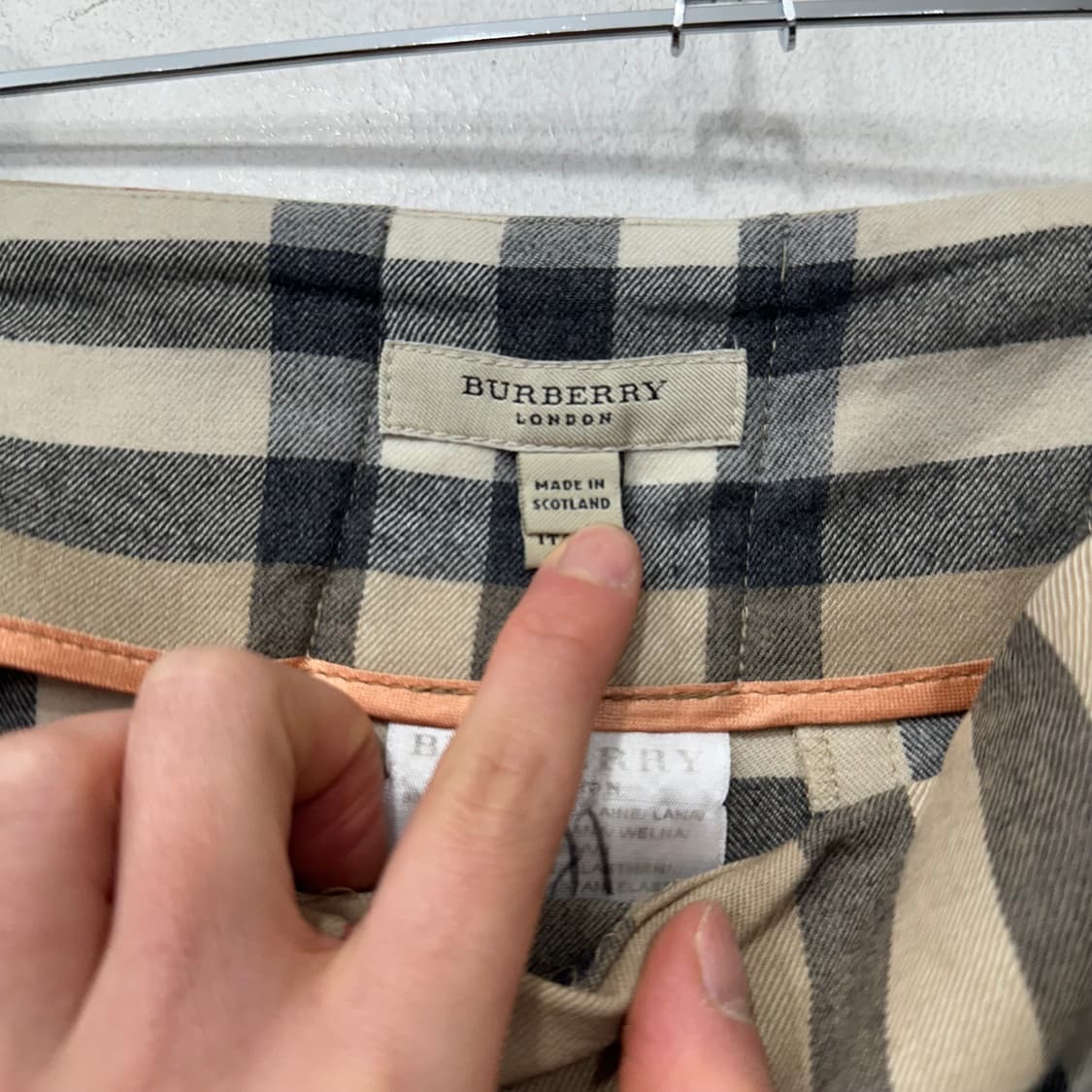 버버리 노바 체크 랩스커트 상품이미지5