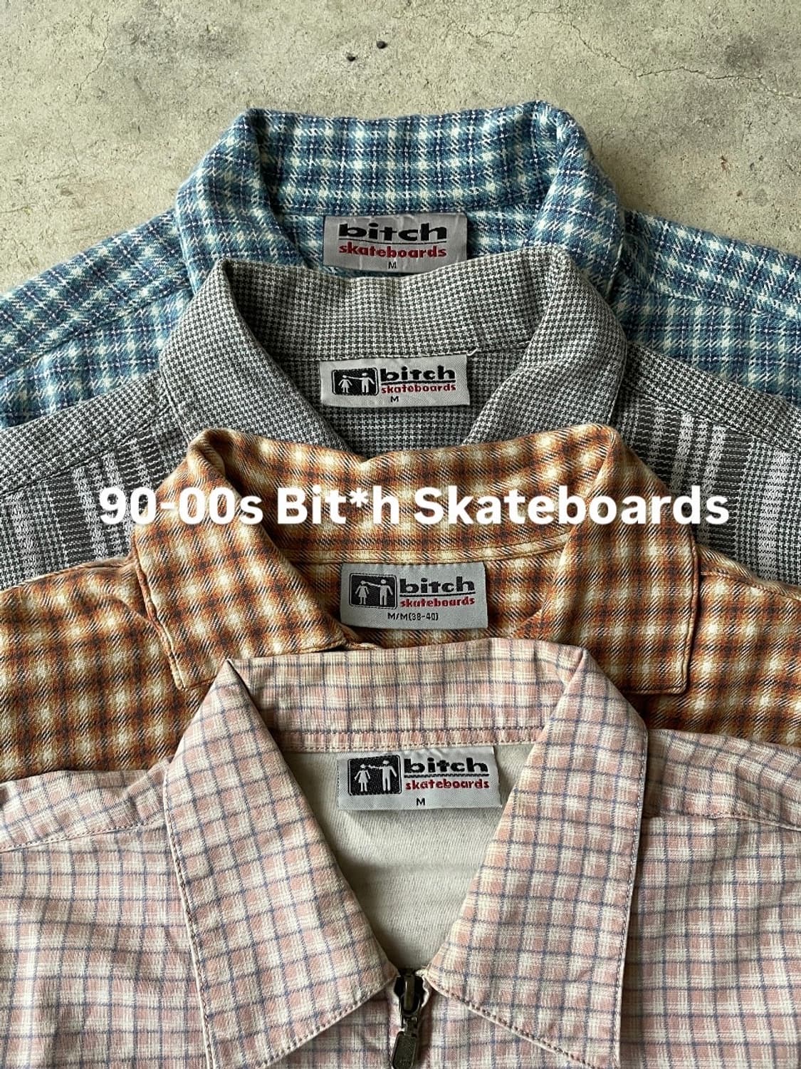 90-00s Bitch Flannel Check Shirt 상품이미지1