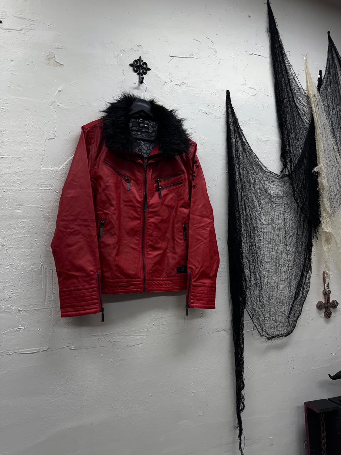 Diviner vkei trimming fur leather jacket 상품이미지2