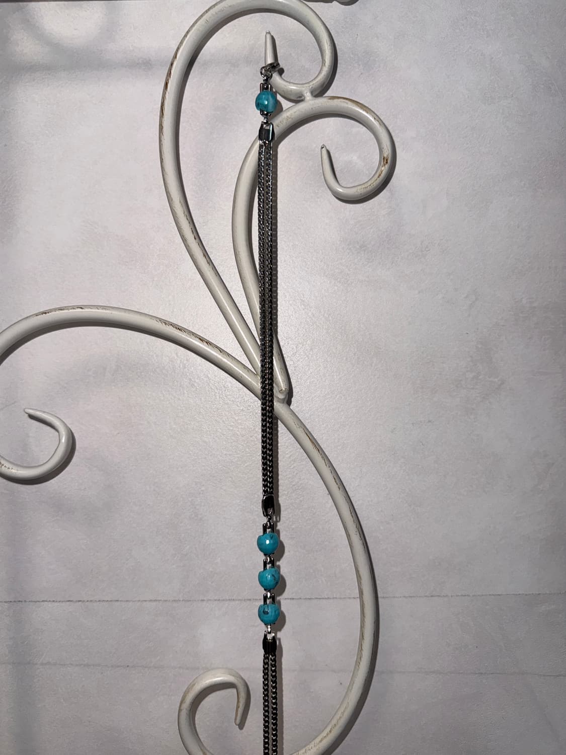 Mint emerald gemstone chain belt 상품이미지5
