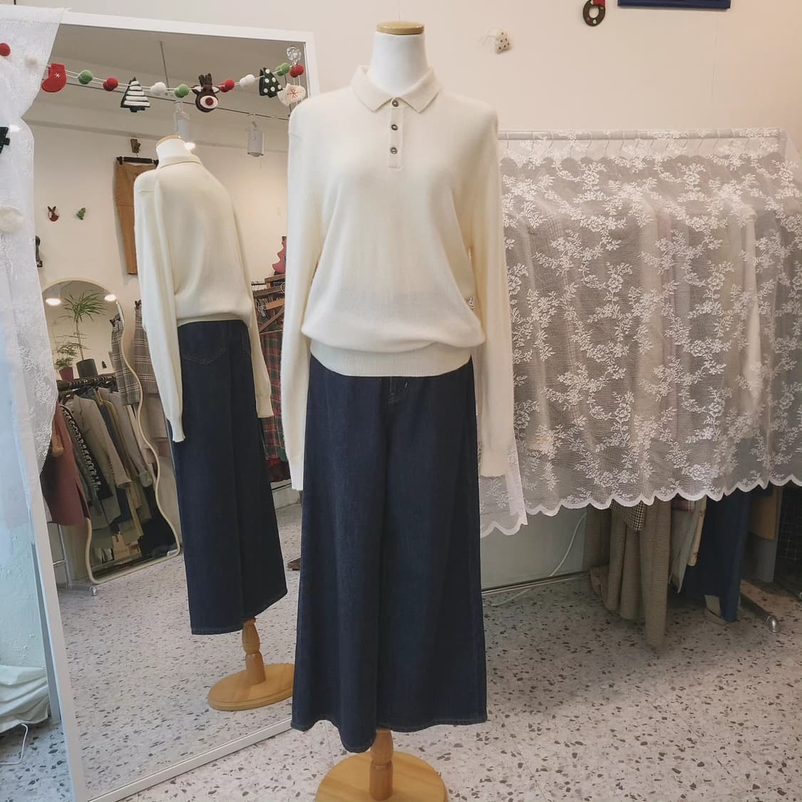 Zara 캐시미어 100 카라 니트 L🧵 상품이미지7