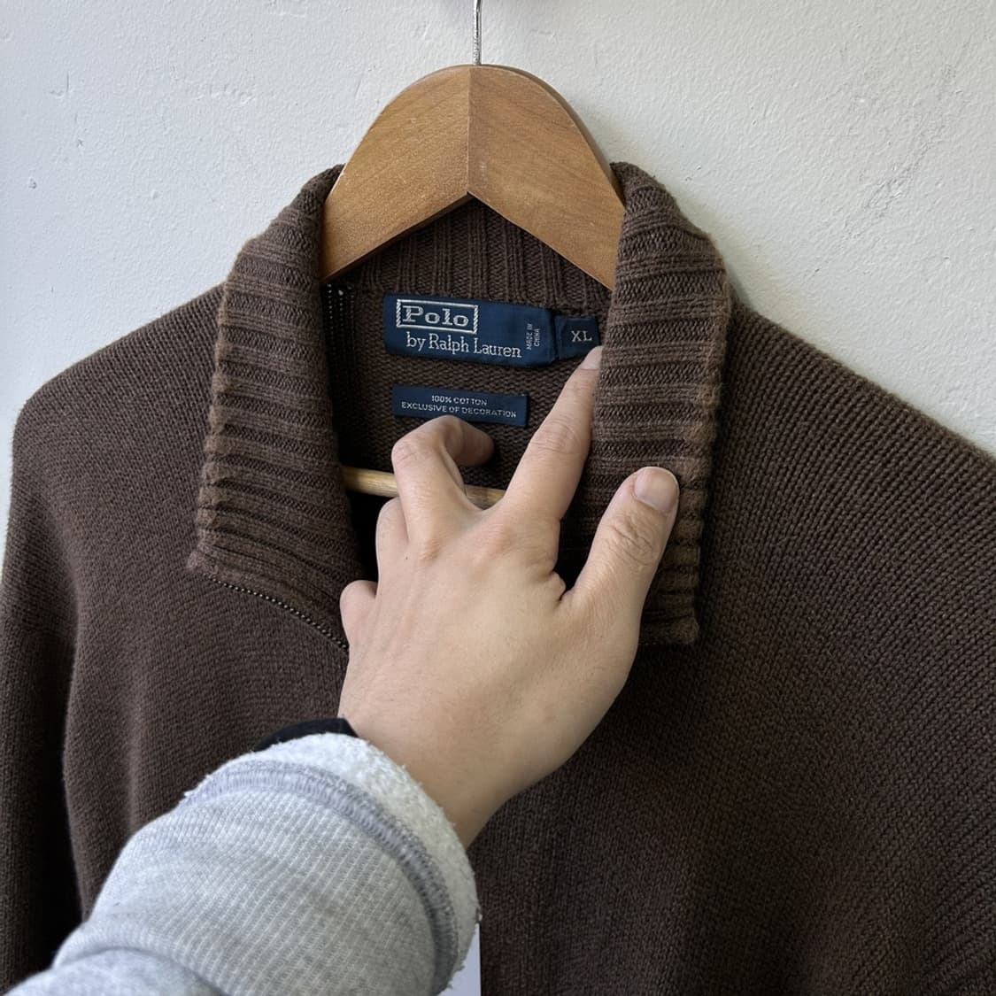 15572 - 폴로 랄프로렌 브라운 니트 집업 상품이미지3