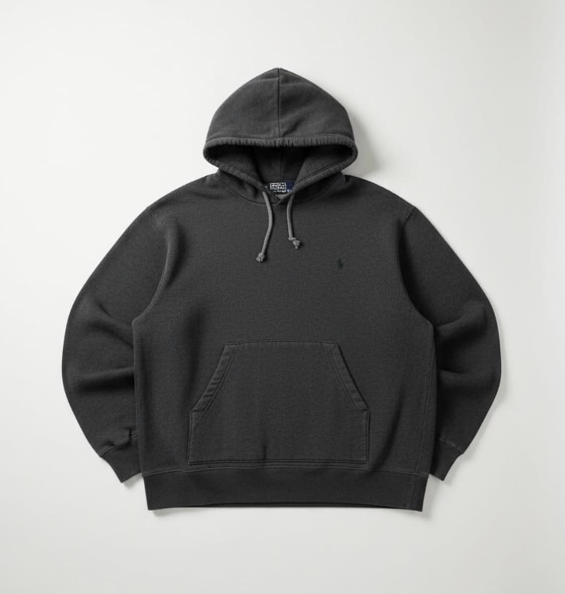 [M] Polo 폴로 랄프로렌 챠콜 면 베이직 후드티 상품이미지2